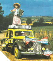 Citroen Traction, et Yvette Horner (1954)